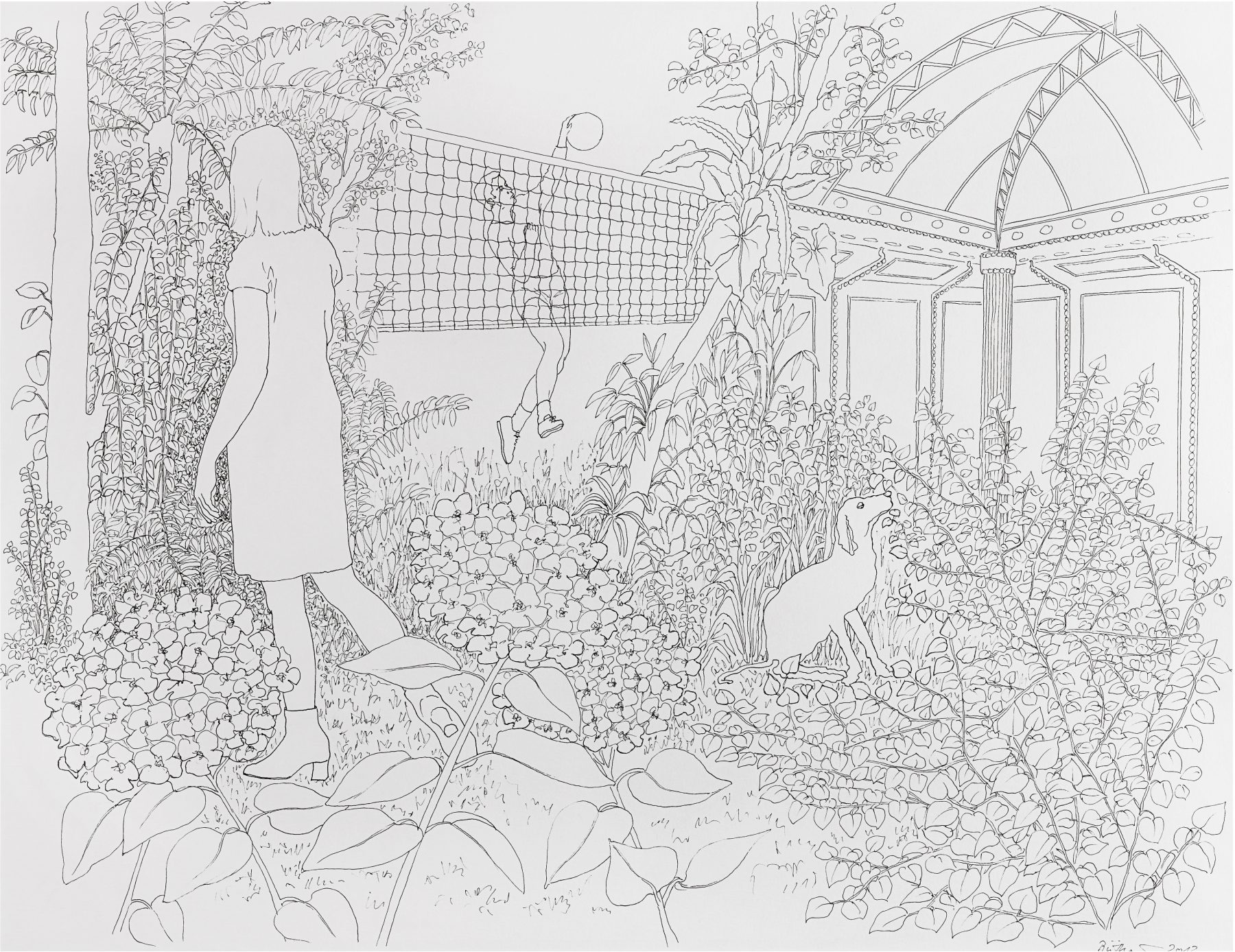 Drawing, Martina Büttner, Lost in paradise 2011