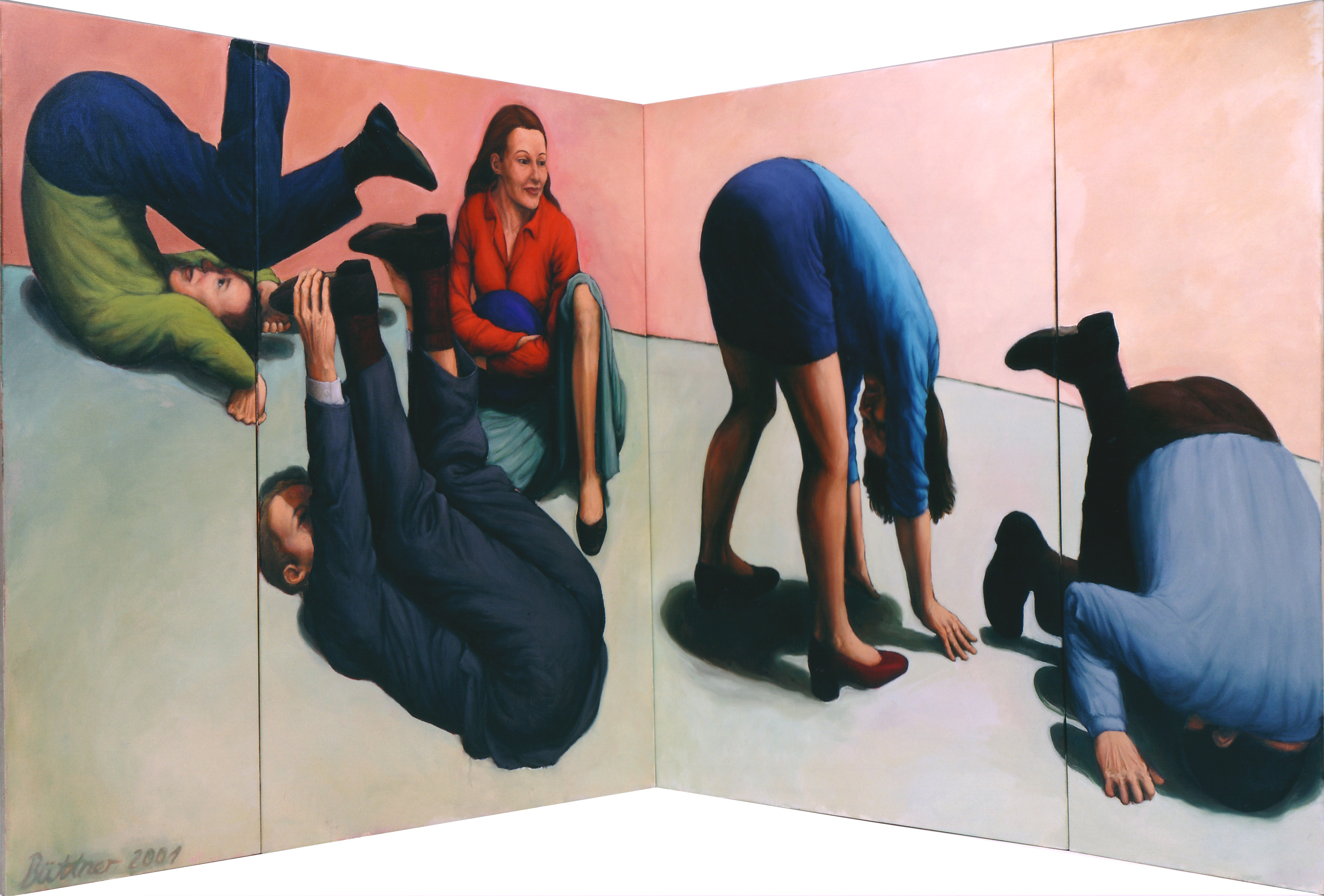 Martina Büttner: Painting, somersaults 2000