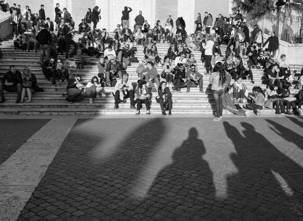 Evening light at Spanish steps, Rome 2018 Evening light at Spanish steps, Rome 2018